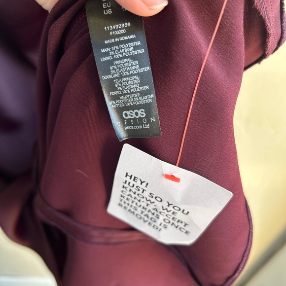 ASOS NWT drape detail cutout midi dress sz.12 Datenight dark romantic feminine - Picture 6 of 7